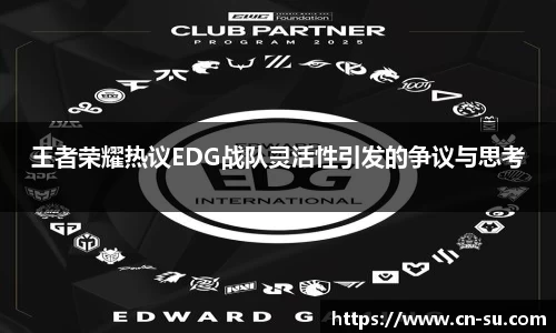 王者荣耀热议EDG战队灵活性引发的争议与思考